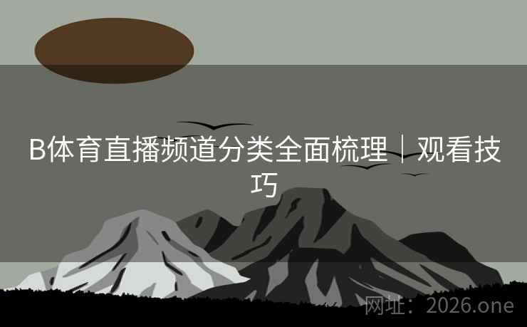 B体育直播频道分类全面梳理｜观看技巧