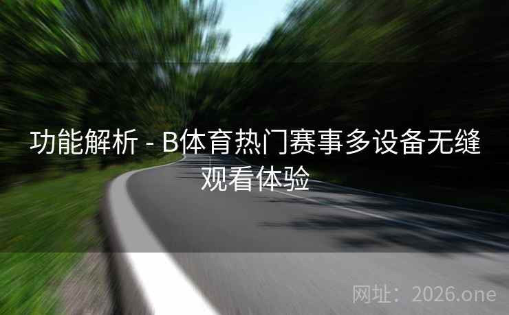 功能解析 - B体育热门赛事多设备无缝观看体验