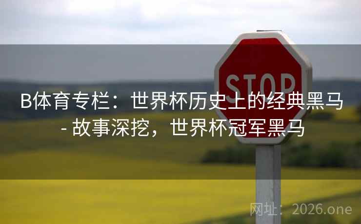 B体育专栏：世界杯历史上的经典黑马 - 故事深挖，世界杯冠军黑马