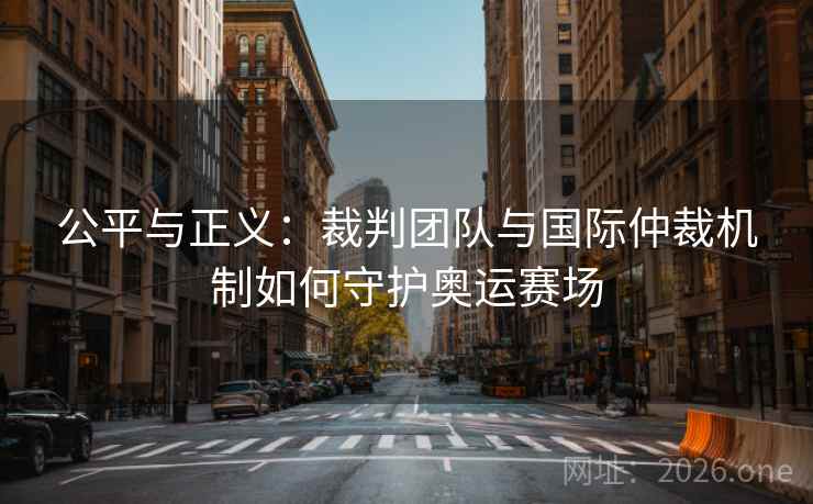 公平与正义：裁判团队与国际仲裁机制如何守护奥运赛场