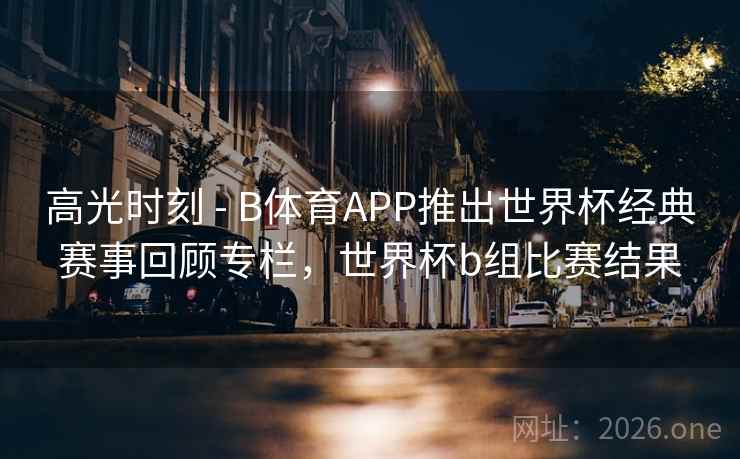 高光时刻 - B体育APP推出世界杯经典赛事回顾专栏，世界杯b组比赛结果